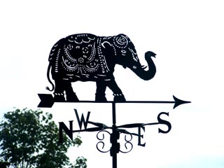 Indian Elephant weathervane